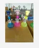 Hand painted pumpkin shape base Glass Hookah with metal and ceramic parts