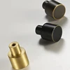 Brass Knob Dresser Drawer Pull Black Gold Bronze Handle Button Furniture Hardware C-1791