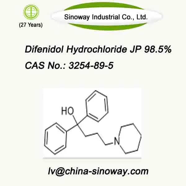 
98.5% up Diphenidol Hydrochloride CAS 3254-89-5 