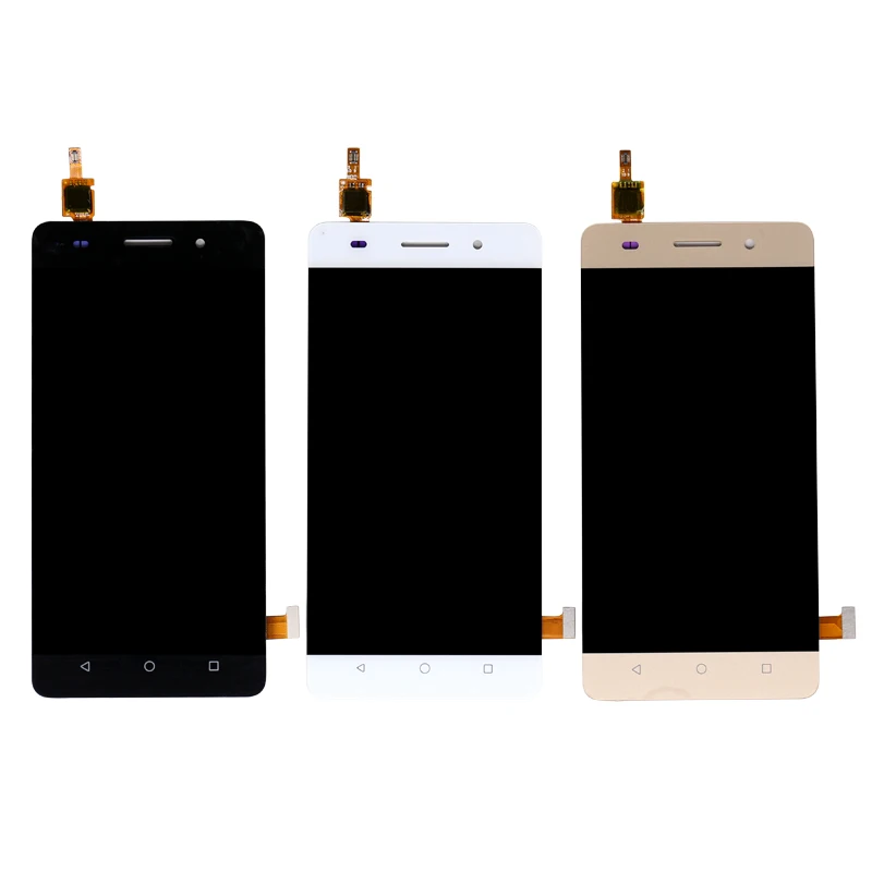 

Best Quality Lcd Touch Screen Digitizer Spare Parts for Huawei Honor 4C LCD Display for huawei g play mini, Black/white/gold