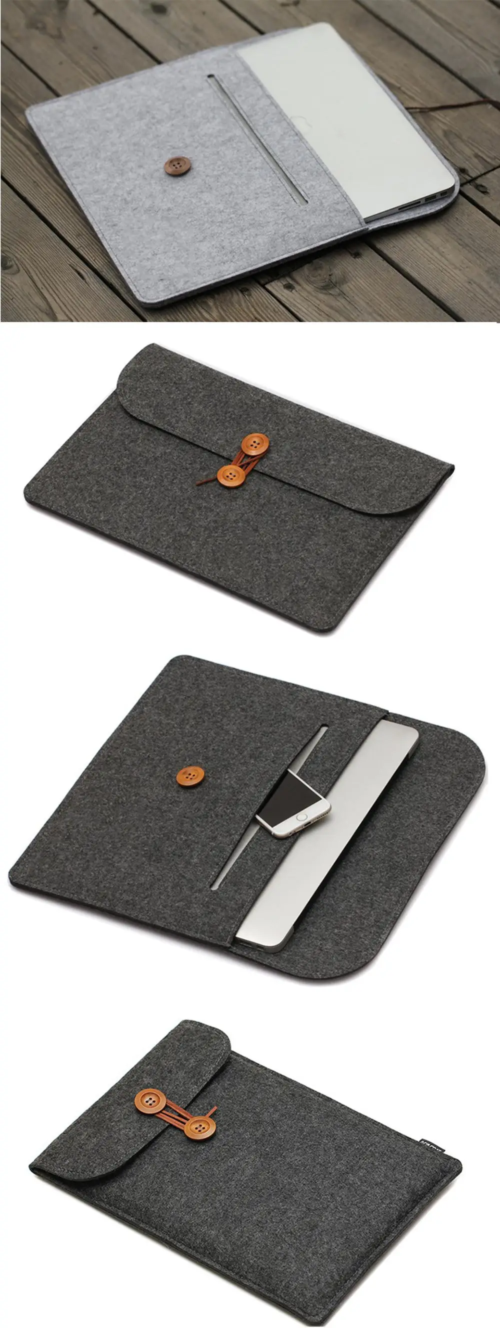 felt notebook bag