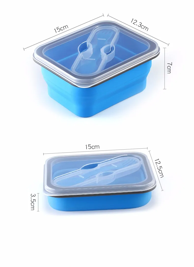 FDA Food Grade Silicone Box, Silicone Lunch Box, Lunch Container