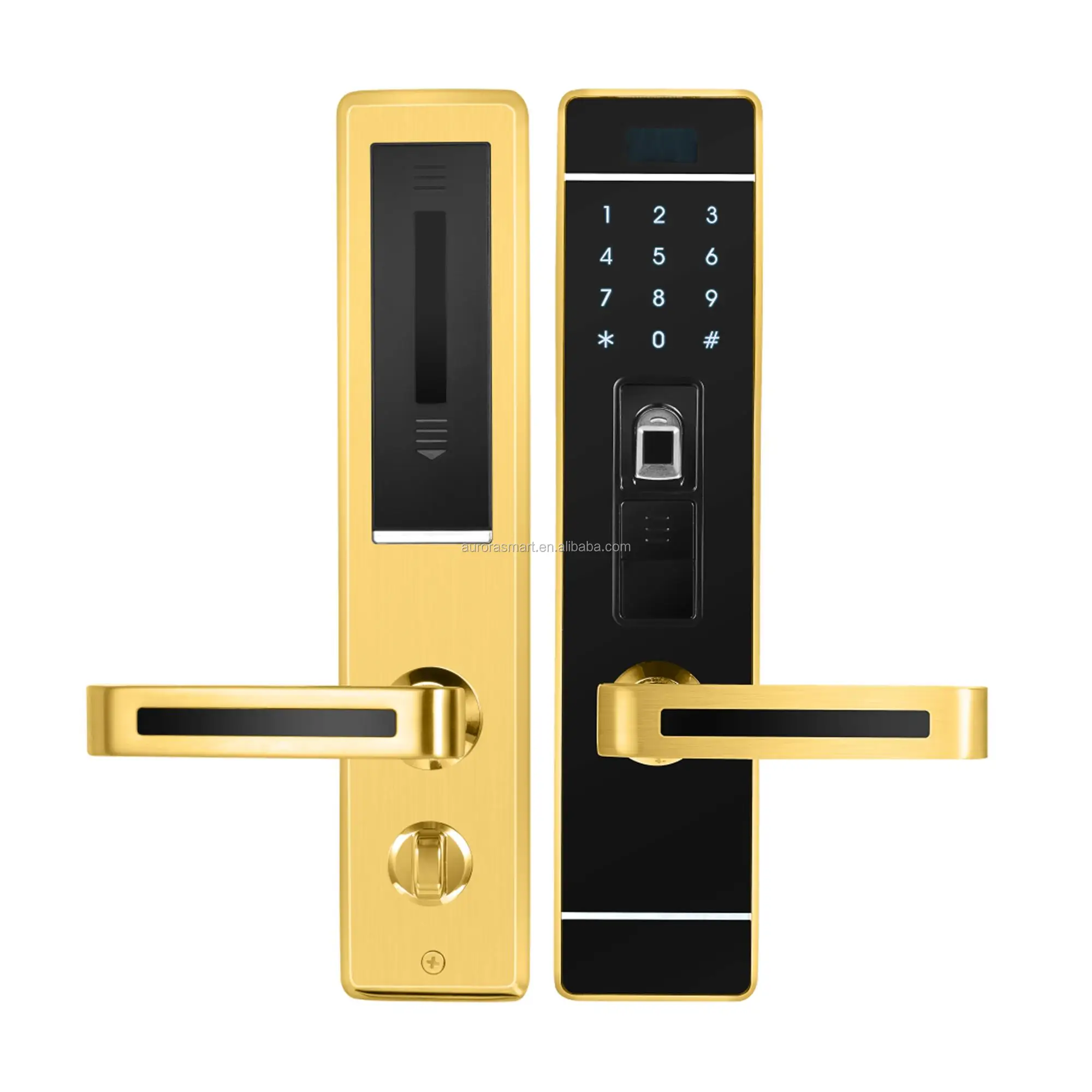 Hot Selling Zigbee Smart Fingerprint Door Lock With Card,Password For
