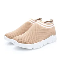 

Hot Sale Breathable Cheap Fly Knit Flats Sock Fashion Sneakers Women's Casual Shoes