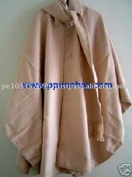 
Alpaca Poncho Cape with Scarf Peru 