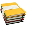 Colorful OEM moleskin pu leather notebooks with logo debossed