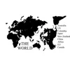 9123 World Map Wall Stickers High Quality World Map wall Sticker, Decal Printing,Graphic/Pattern Selling Wall Decals