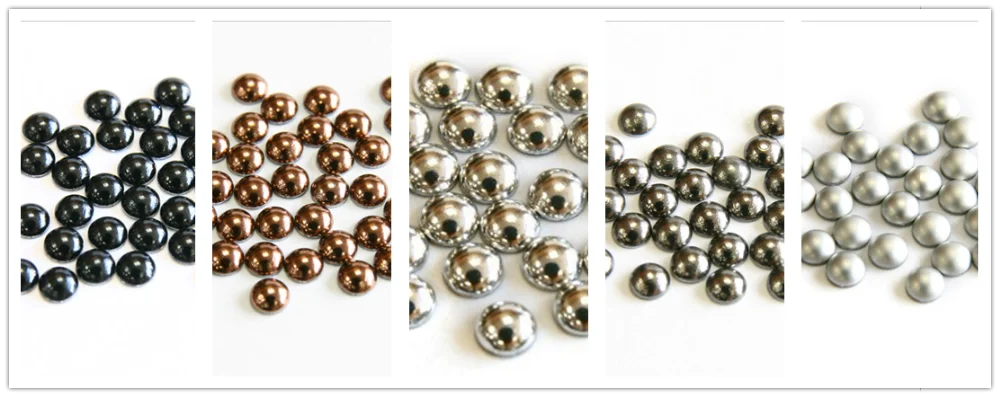 Wholesale Price Aluminum Hotfix Half Round Pearls, Hotfix Aluminums Half Round Pearls, Heat Transfer Half Pearls for Boot