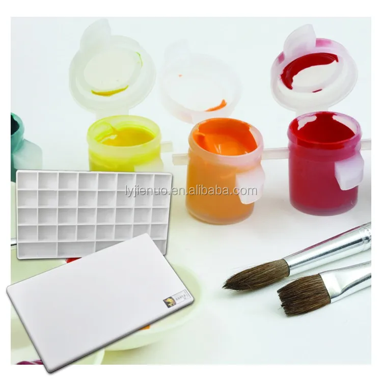 36 Color Rectangle Paint Box Mixing Paint Box Plastic Drawing Palette