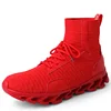 New men's fashion breathable mesh flying knife knives blade large size high to help casual sports shoes