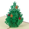 Free shipping Factory price greeting card Holiday wishes gift 3d christmas cards