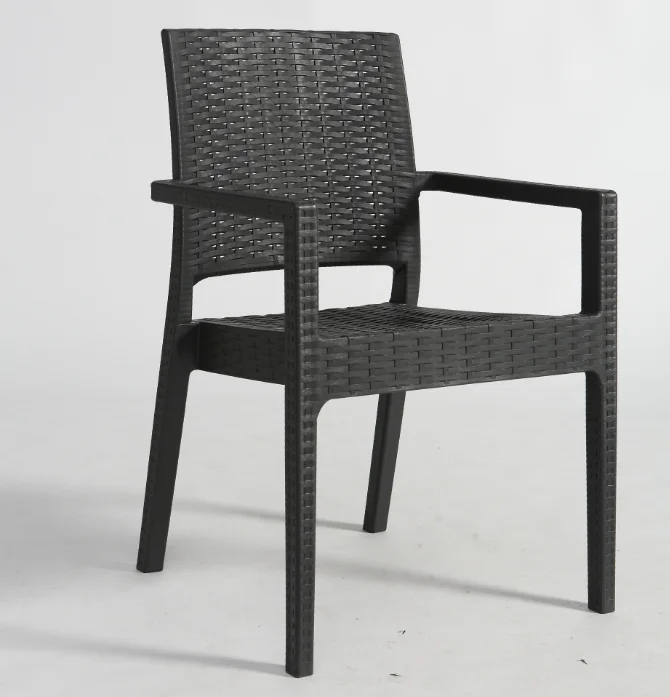 Outdoor Furniture/plastic Rattan Chair With Arm Buy Plastic Rattan
