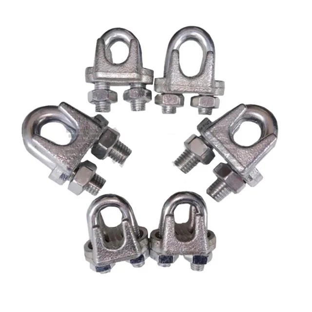 
Top selling galvanized steel wire rope clips M8, other size are full in stock 