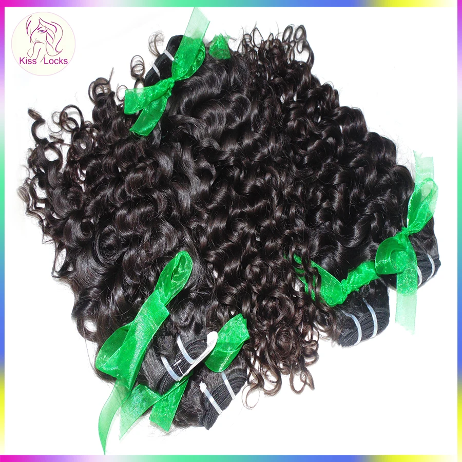 

10A KissLocks Curly Weave Cambodian Italian Deep Curls Virgin Human Hair Full Natural Colors Vivid Cute Style