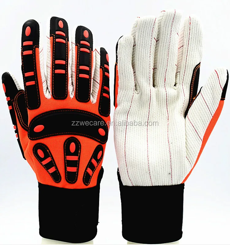 Safety Work Protection Oil Gas Tpr Oilfield Leather High Cotton Impact