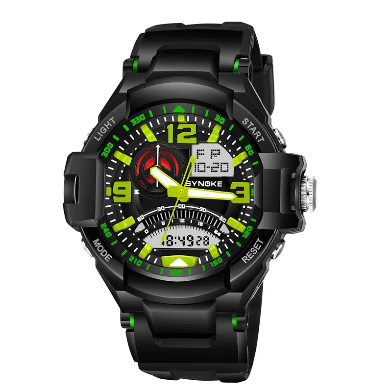 

Synoke Oem custom brand function cheap Waterproof men sport wristwatch digital watch, Black;blue;green;red