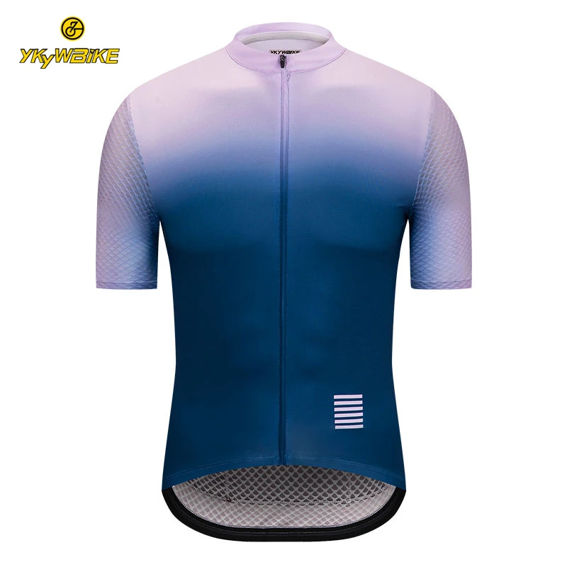 

[Stock]2018 sportswear short sleeve sublimation gradient reflective classic dry fit cycling jersey clothing ciclismo roupa