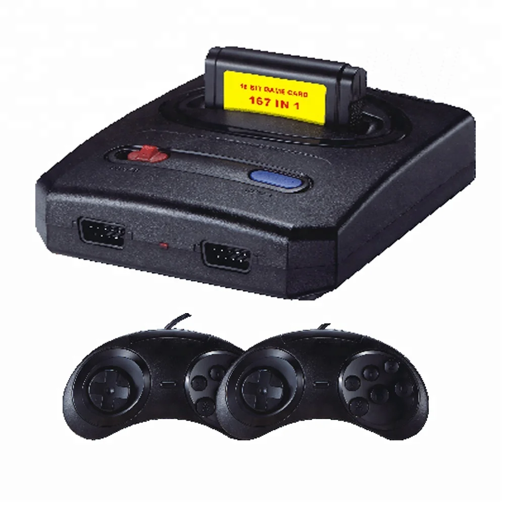 

Newest 16 Bit SG-107 Mini Video Game Console With 168 Built-in Games Multifunctional Game Machine, Black