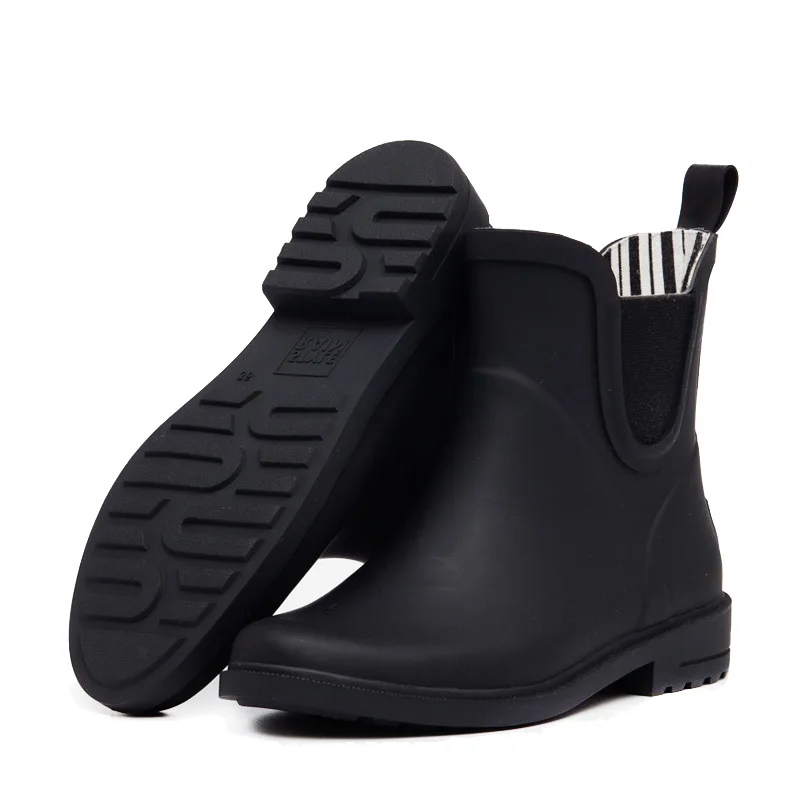 
Hotsale new design Ladies chelsea Ankle Rubber Boots Women Rubber Rain shoes 