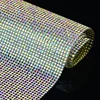 Trimming glue back strass sheet Crystal AB hot fix rhinestone sticker,clear AB rhinestone trims
