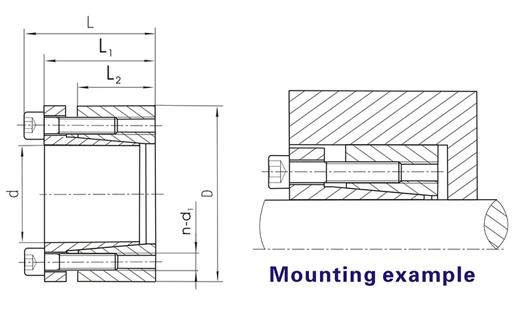 Z3 steel bushing with 12 locking screw