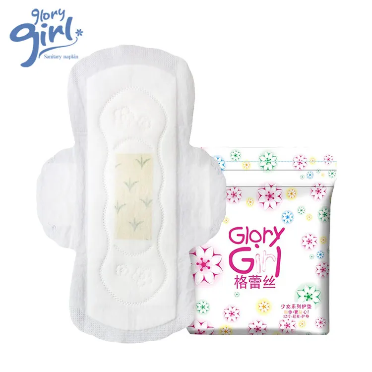 

Premium Natural Tea Polyphenols Sanitary Napkin Private Label Disposable Women Sanitary Towel Factory, Printing colorful