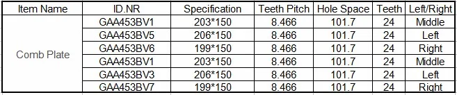 Otis Escalator Comb GAA453BV1 GAA453BV3 GAA453BV5 GAA453BV6 GAA453BV7 USD5 500g 1.jpg