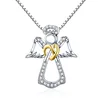 2019 New Style Necklace Qings 925 Sterling Silver Guardian Angel Necklace For Girls