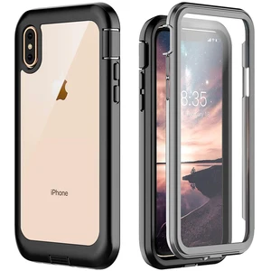 iPhone XS X Clear Case Built Screen Protector