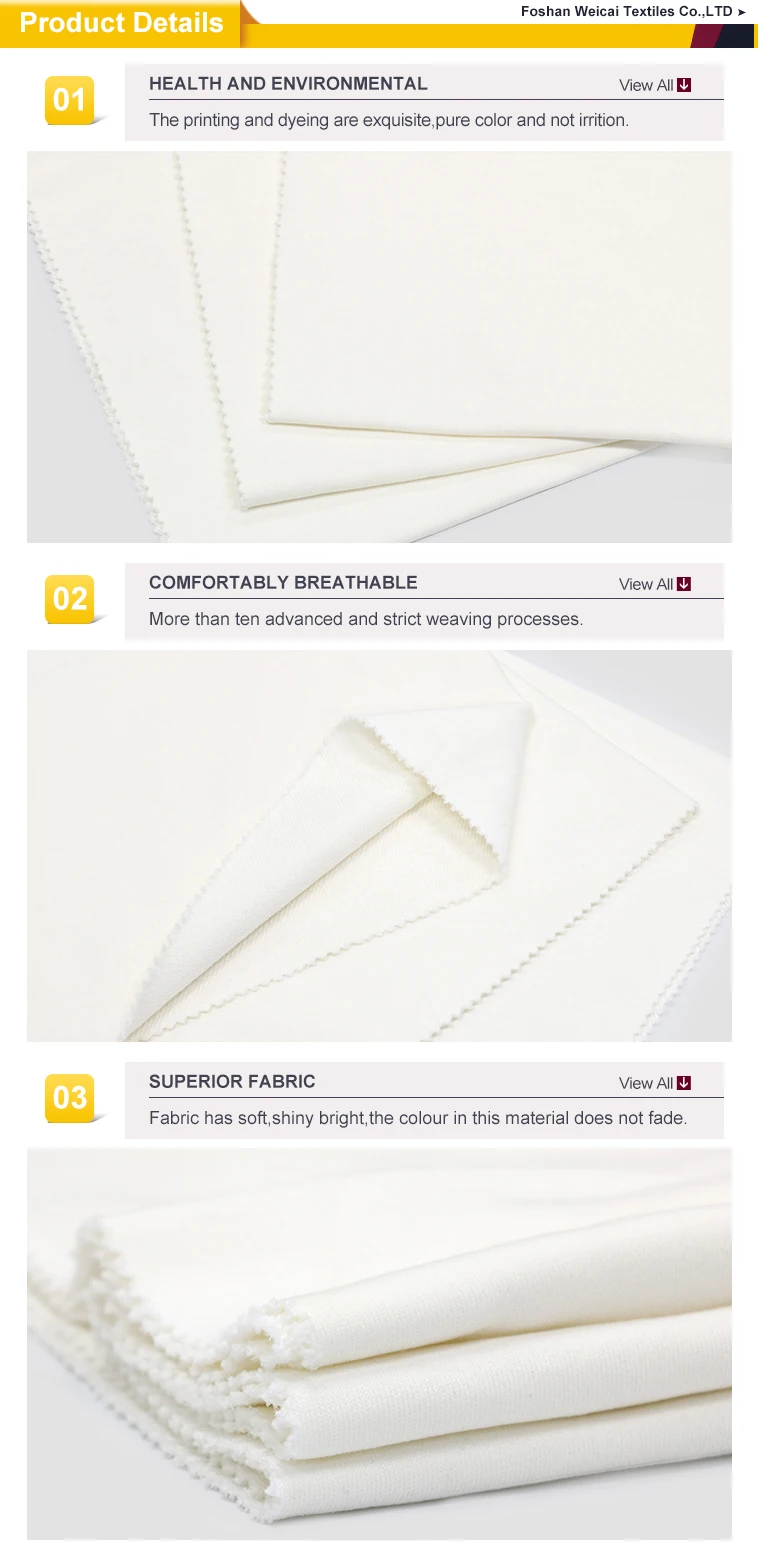 Mercerized terylene cotton knitted sweatshirt fabric