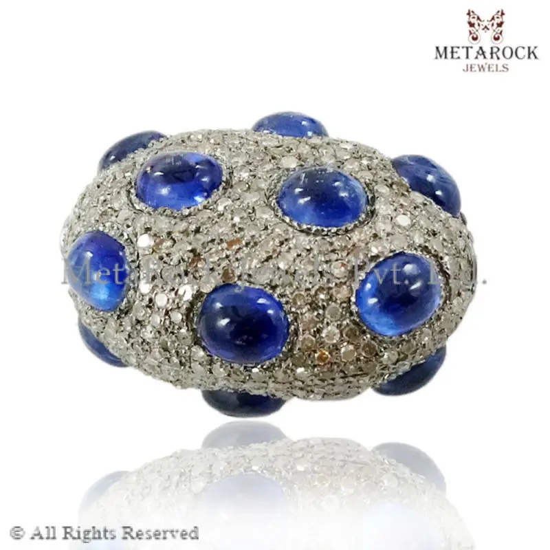 Supplier Gemstone Finding jewelry making supplies, blue sapphire gemstone finding, wholesale party wear finding