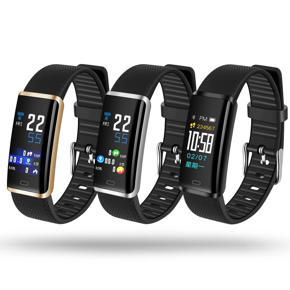 

Factory Directly Sell sport smart watch wristband waterproof ios with fair price, Black;blue