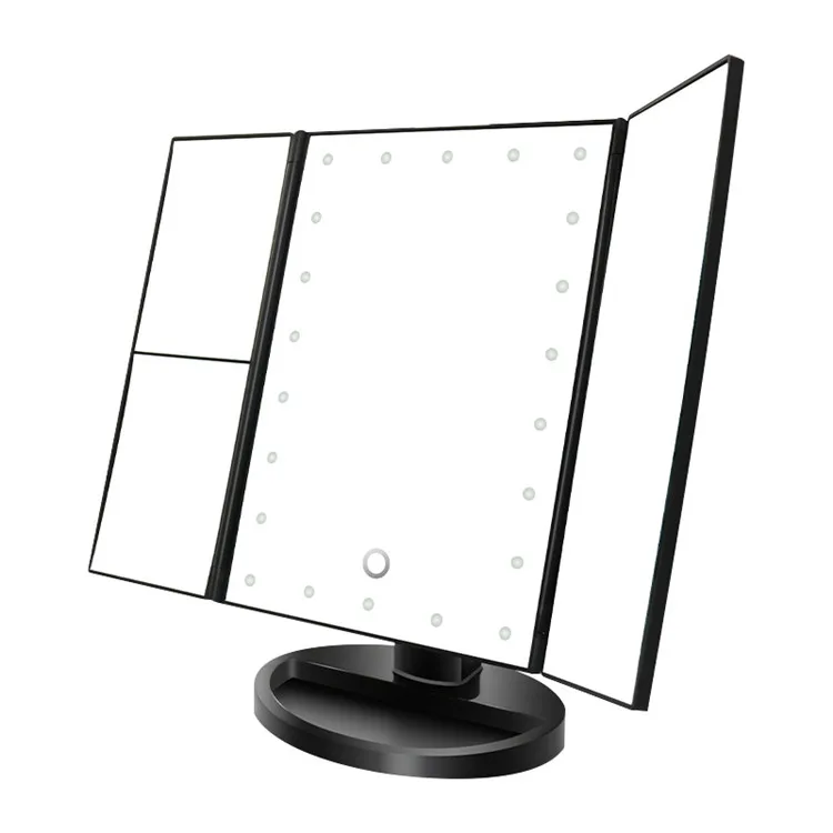 Top Mirror Table Mirror For Makeup Led Trifold Light Up Your Beauty