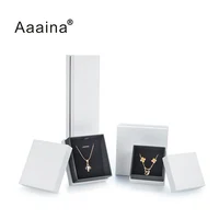 

Silver Earring Gift Box White Paper Cover Best Price High Quality Bracelet Jewelry Packign Box