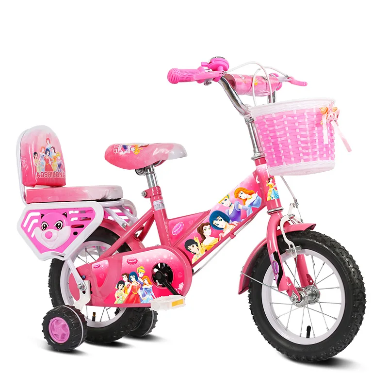 pink childs bike