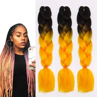 

x pression jumbo yaki braiding hair packaging bulk wholesale afro kinky synthetic ombre color extension pre stretched expression