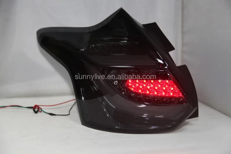 for Focus 3 LED Strip Tail Lamp for FORD Hatchback 2012-2014 year Smoke Black TW