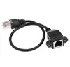 20cm RJ45 Male to Female Screw Ethernet LAN Network Extension Cable