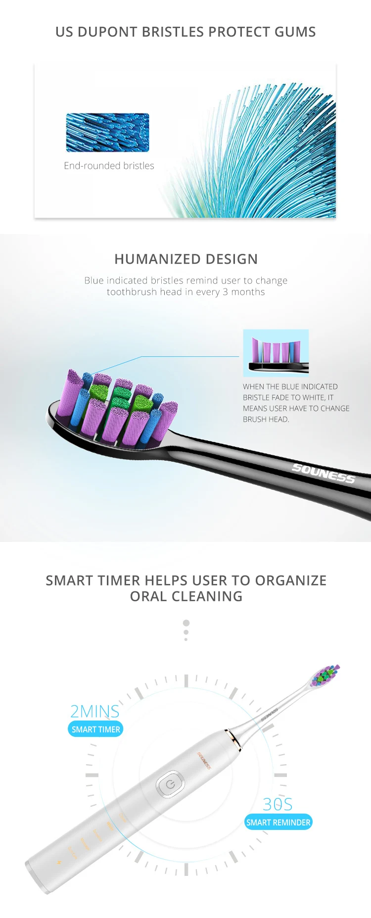 New Electric toothbrush 5 modes Sonic Electric Toothbrush For Adult CE ROHS Approved