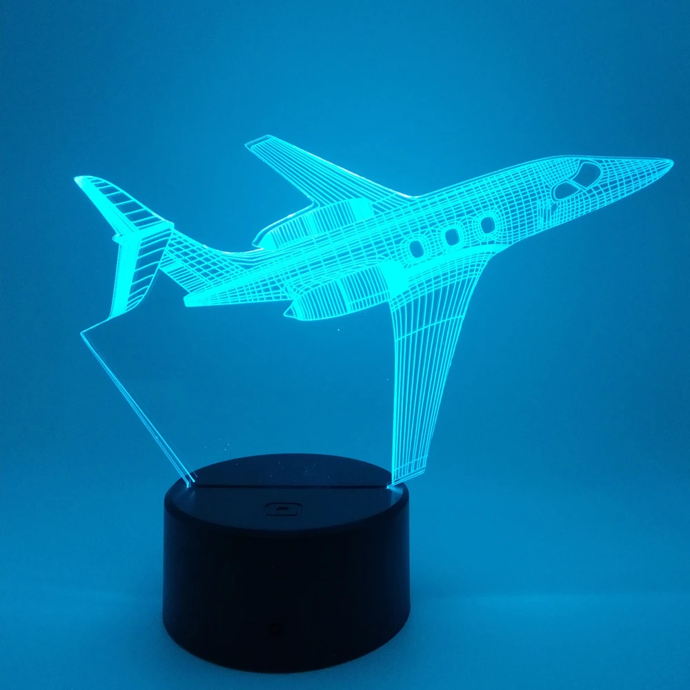 2019 3D Illusion Led Night Light Emulational Cartoon Light Customizable RGB Touch Button Desk Lamp with China Factory Price