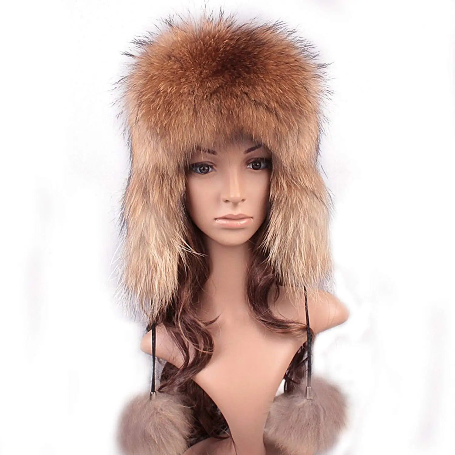 women's fur hat with ear flaps