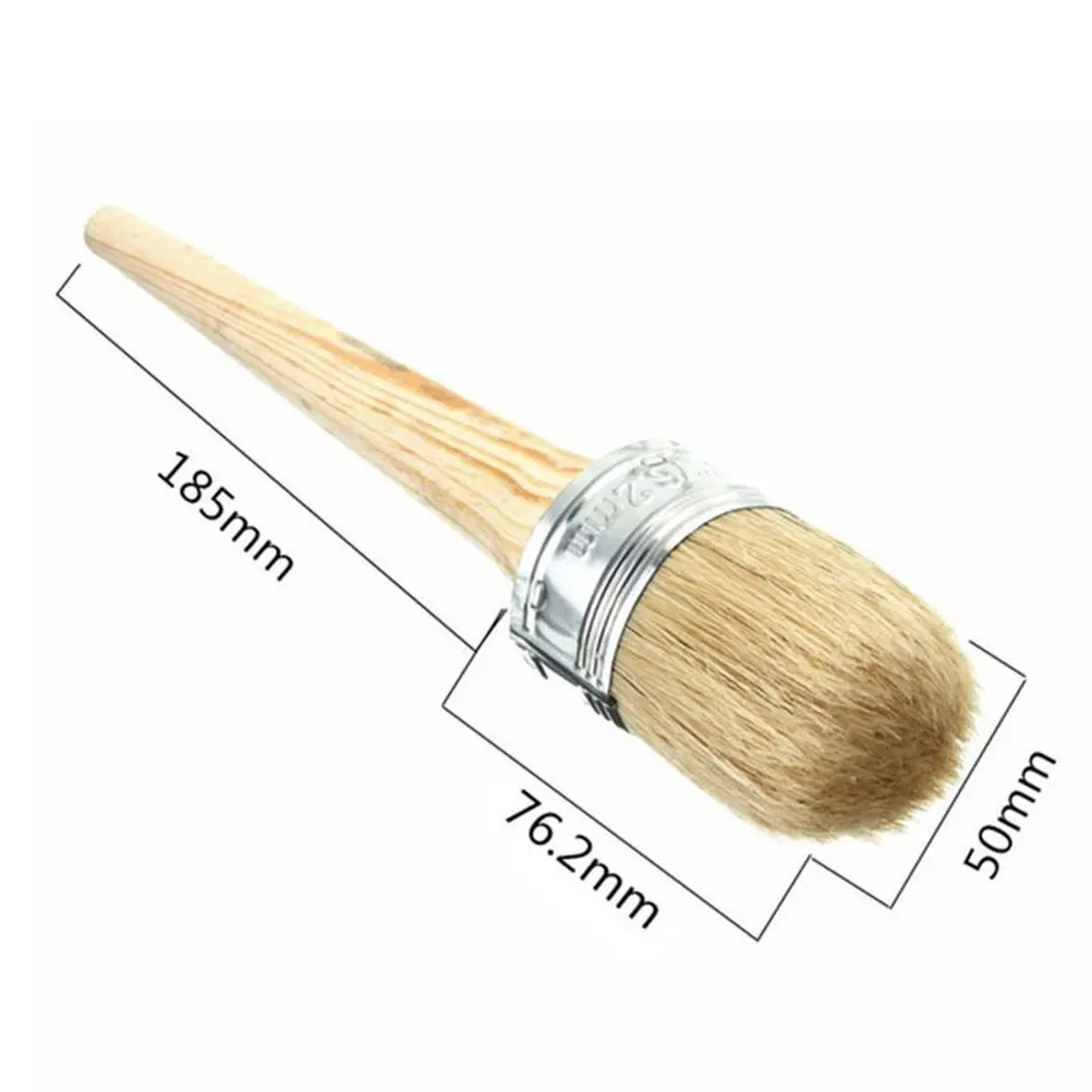 New Style Custom Epoxy Resin Glue Natural Hair Paint Brush With Bottom