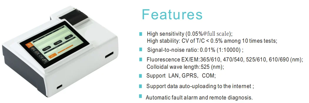 Immunofluorescence Quantative Analyzer/Immunoassay Analyzer/POCT ...