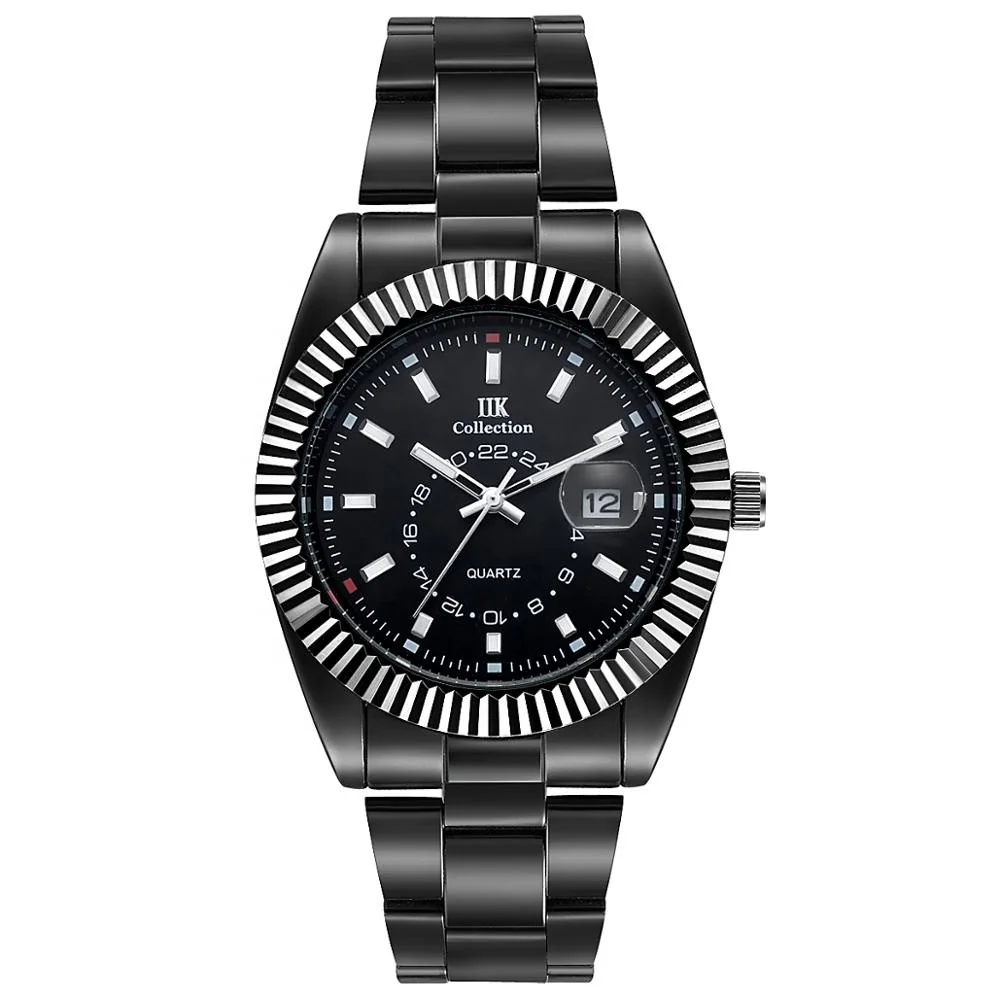 

OEM Custom Famous IIK brand Quartz Alloy Case Stainless Steel Strap Waterproof Classic Luxury Men Watches