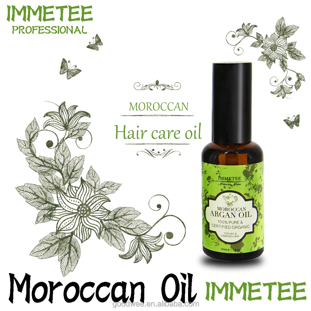 

50ml rich morocco argan oil dropper bottle hair building fiber