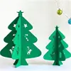 Cheap christmas tree and snow made of felt for ornaments