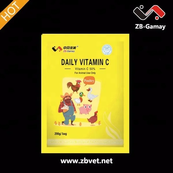 Organic Vet Vitamin C Powder Animal Feeds Poultry Pet Livestock