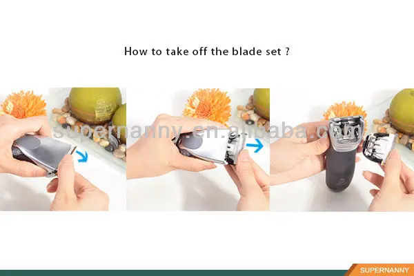 cord & cordless hair clipper with replacement blade