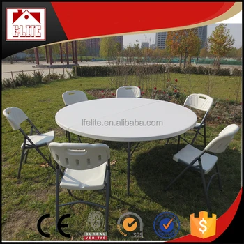 Factory Price White Round Plastic Table And Chair Buy White
