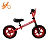China kids plastic push bike / V brake no pedal children balance bike /12 inch running race bicycle